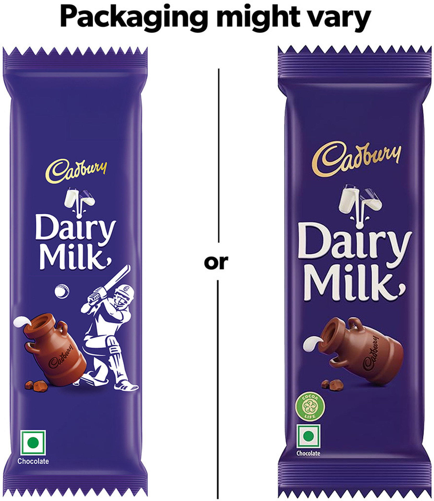 Cadbury Dairy Milk Cricket Pack Chocolate Bars (20.2 g)