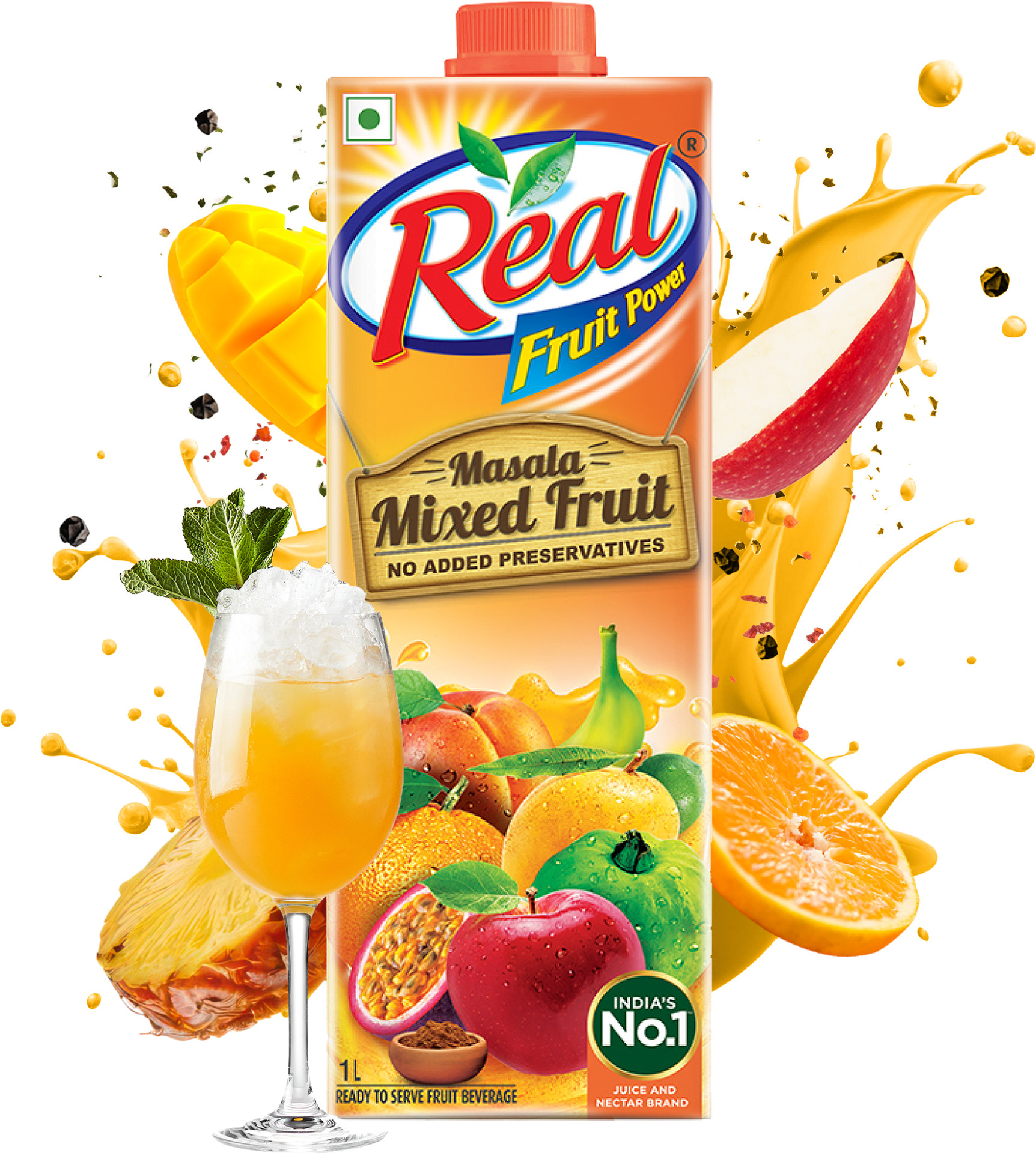 Real Masala Mixed Fruit (1 L)