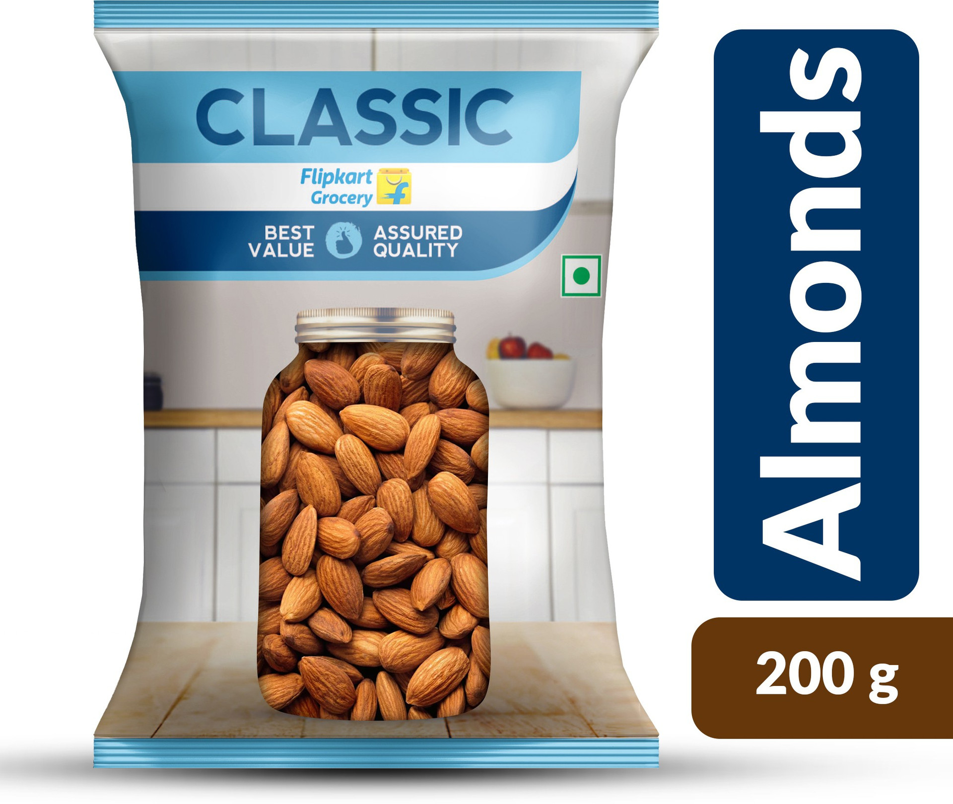 Classic Almonds by Flipkart Grocery (1 x 200 g)