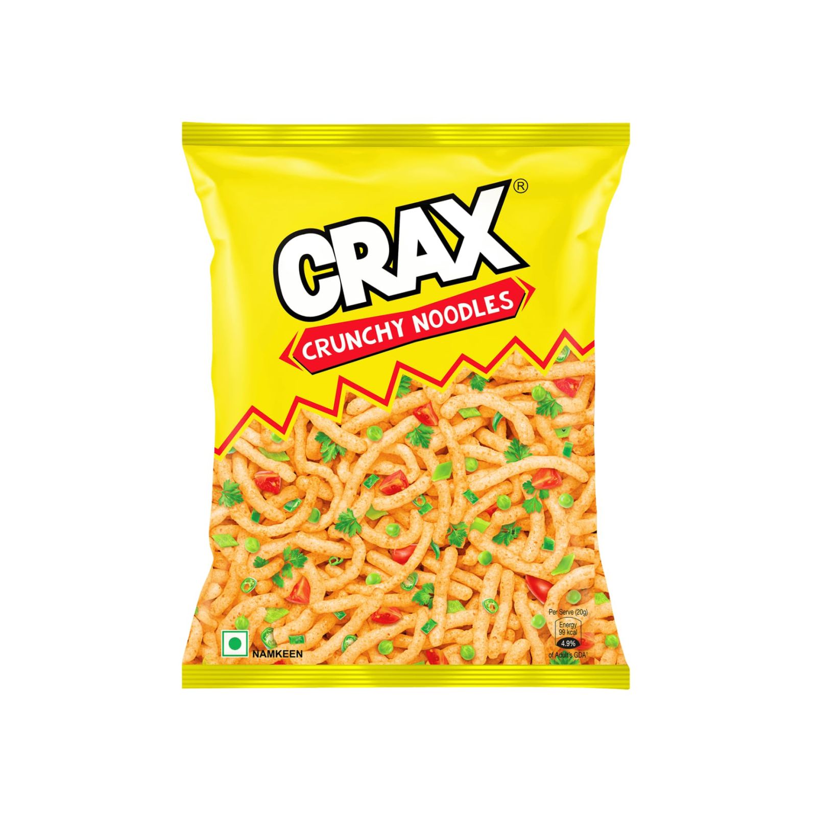 Crax Crunchy Noodle Puffs Chips Snacks 75g